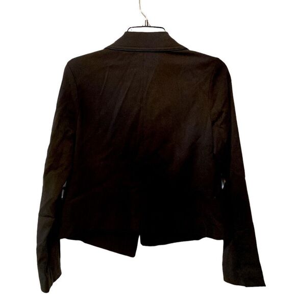 Cupcakes and cashmere black crop pockets button holes shoulder tabs - Picture 2 of 5